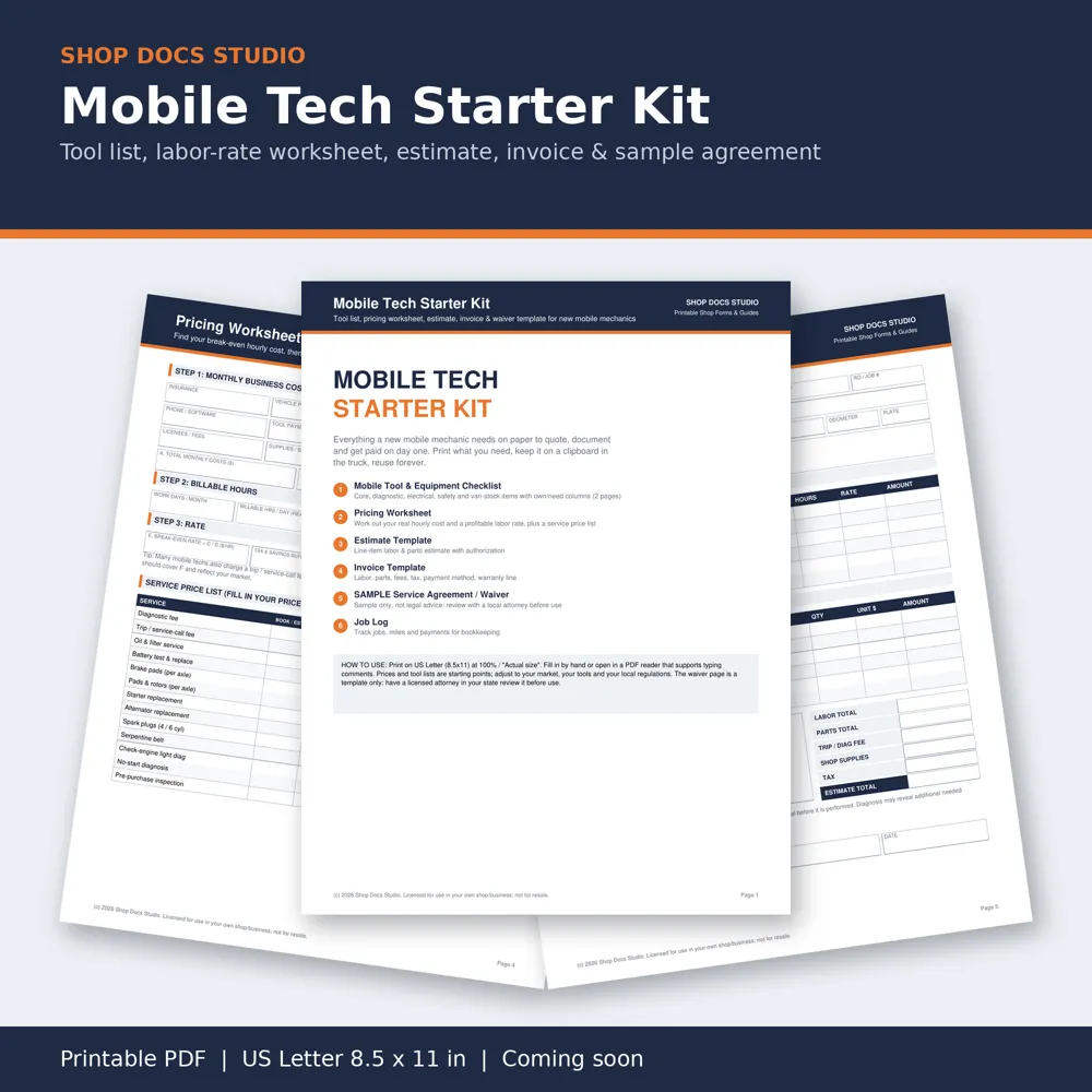 Mobile Tech Starter Kit: pages from the pack